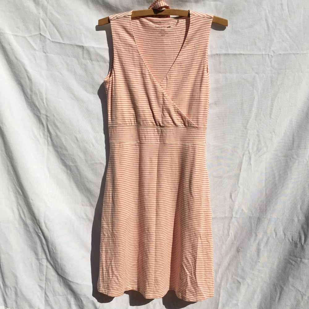 Toad and Co cotton striped summer dress - preppy style